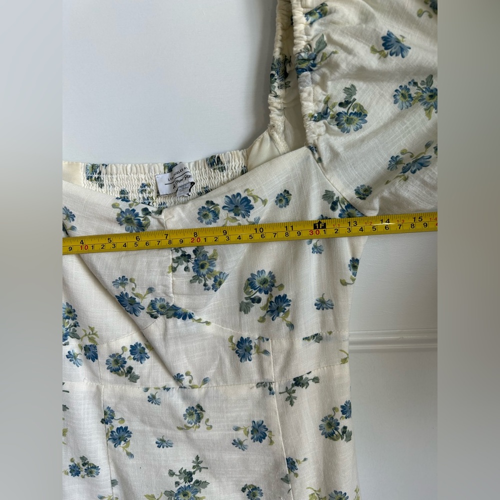& Other Stories Linen like floral maxi dress - Picture 7 of 8